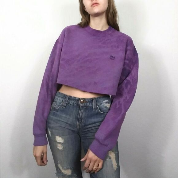 Vintage USA Olympics Purple Bleach Dye Sweatshirt - Picture 1 of 8